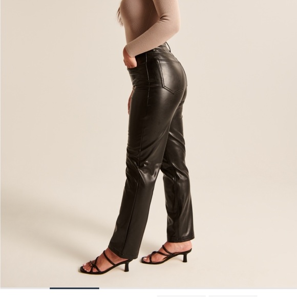 Abercrombie leather pants - Picture 4 of 5